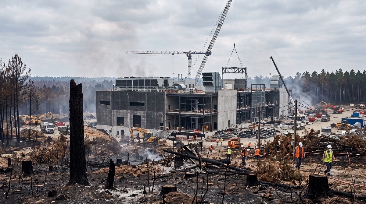 Oubliez les antennes 6G, les incendies sont des défrichages express commandités pour installer les Data Centers de l'Intelligence Artificielle !