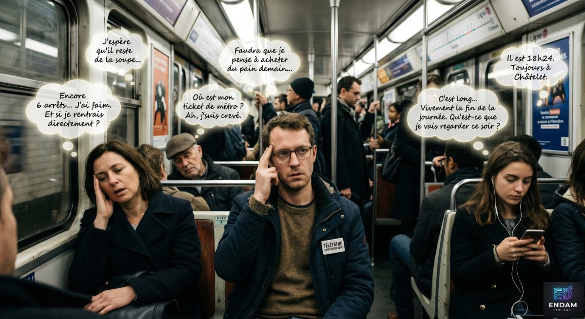 « Je suis télépathe, mais je ne capte que les pensées des gens qui s'ennuient dans le métro »